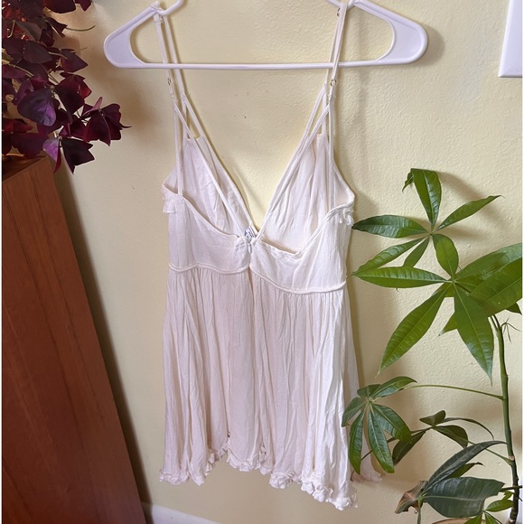 NWT Angel Biba Strappy White Frilly Dress, size small - Picture 6 of 6